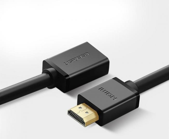 Ugreen - Ugreen HDMI Male HDMI Female Frlngning Kabel 2m - Svart