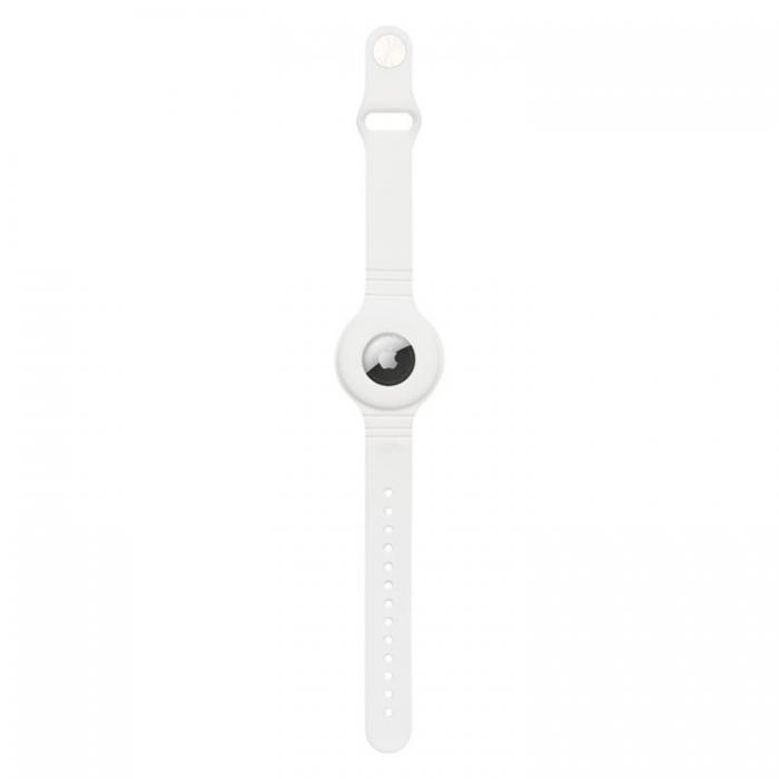 UTGATT1 - Silicone Flexible Wrist Band Apple AirTag - Vit
