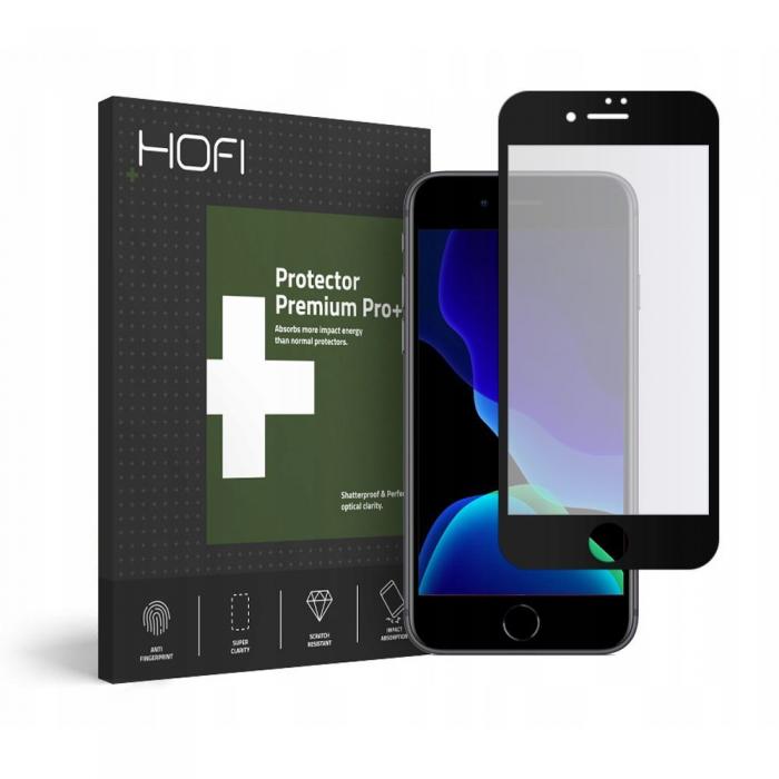 UTGATT5 - HOFI Hybrid Hrdat Glas Ultraflex Glas iPhone 7/8/SE 2020 Black