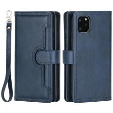 A-One Brand - iPhone 14 Pro Plånboksfodral Äkta Läder Flip - Blå