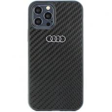 Audi - Audi iPhone 12/12 Pro Mobilskal Carbon Fiber - Svart