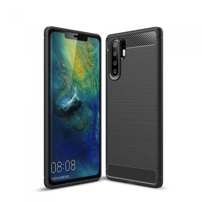 A-One Brand - Carbon Brushed Mobilskal till Huawei P30 Pro - Svart