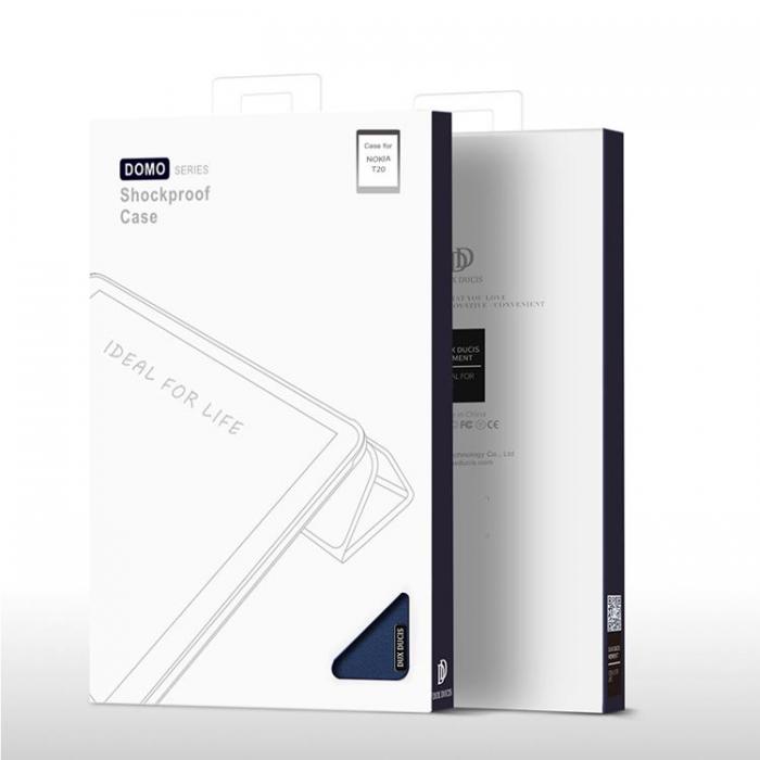 UTGATT5 - DuxDucis Domo Foldable Fodral Nokia T20 - Svart