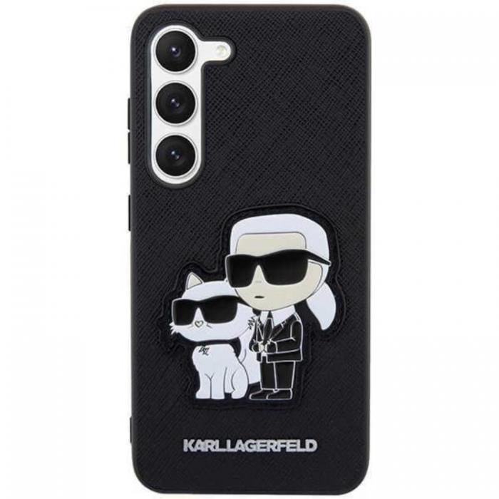 KARL LAGERFELD - Karl Lagerfeld Galaxy S23 Plus Skal Saffiano Karl & Choupette - Svart