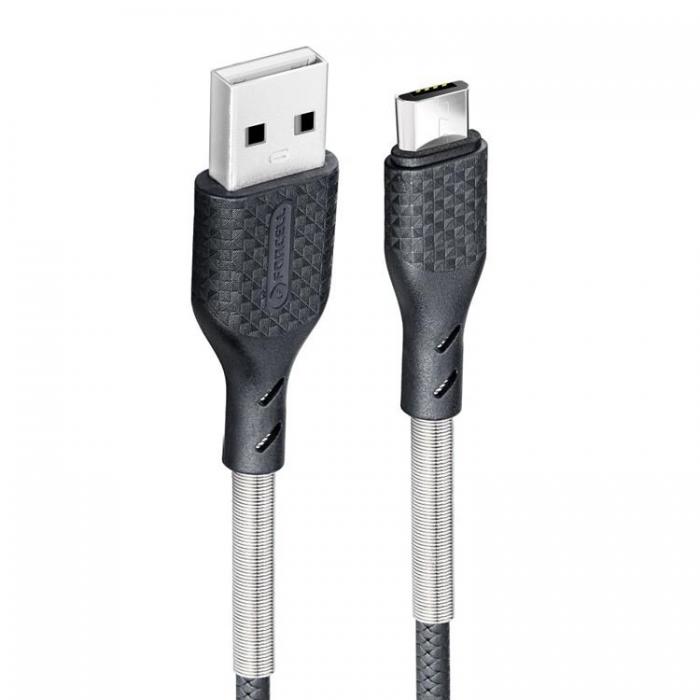 UTGATT1 - Forcell Carbon USB Till Micro USB Kabel 1m - Svart