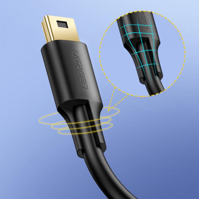 Ugreen - Ugreen USB Till Dator Kabel 0.5m - Svart