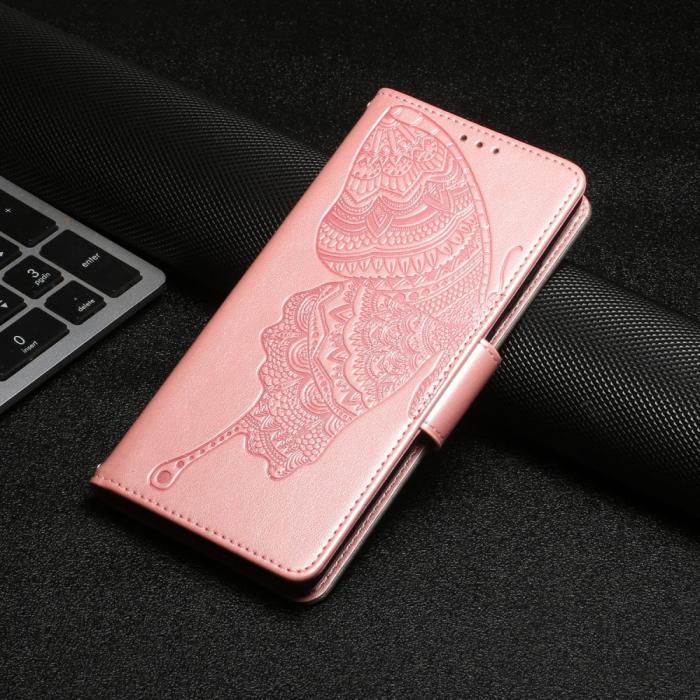 OEM - Fjrilar iPhone 13 Pro Plnboksfodral - Rose Gold