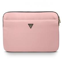 Guess - Guess Datorfodral 13" Nylon Triangle Logo - Rosa