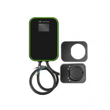 Green Cell&#8233;GREENCELL LaddBox Elbil med Uttag EV15RFID Typ2 22kW 32A LCD IP66 RFID - Svart&#8233;
