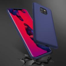 A-One Brand - Twill Texture Flexicase Skal till Huawei Mate 20 Pro - Blå