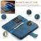 DG.MING - DG.MING iPhone 14 Pro Plnboksfodral Split Detachable Flip - Bl