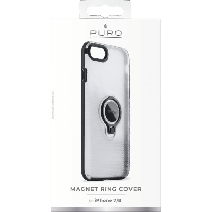 UTGATT5 - Puro - Magnet Ring Cover iPhone 6/7/8/SE 2020 - Transparent