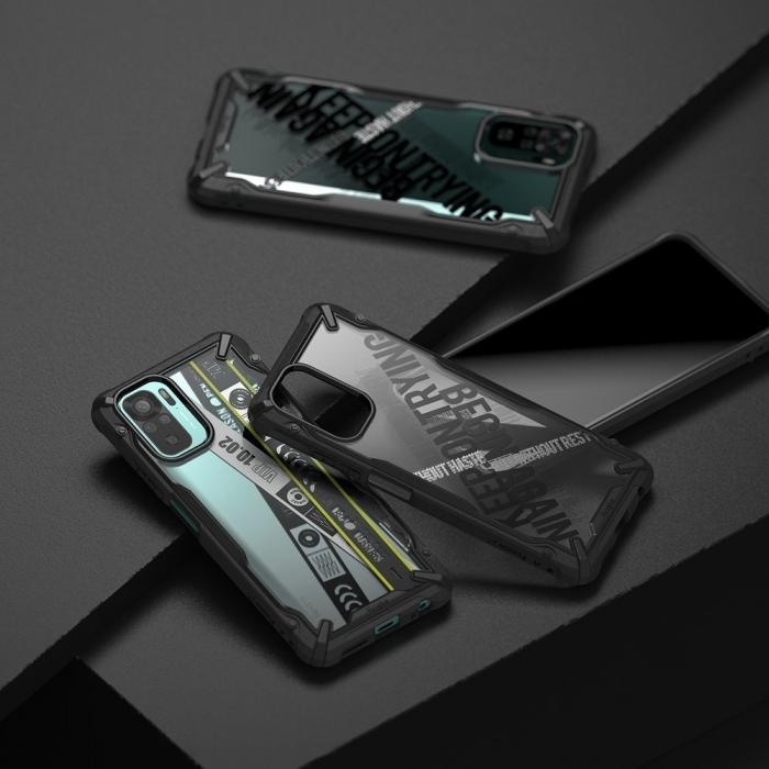 OEM - Ringke Fusion X Skal Xiaomi Redmi Note 10 / Redmi Note 10S - Svart