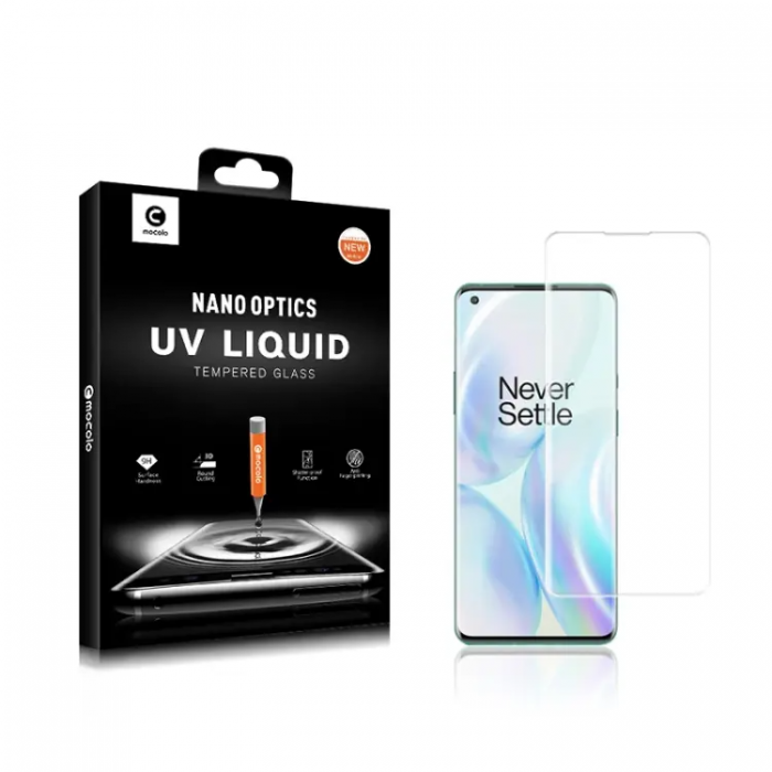 SiGN - Mocolo OnePlus 8 UV Hrdat Glas Skrmskydd 3D