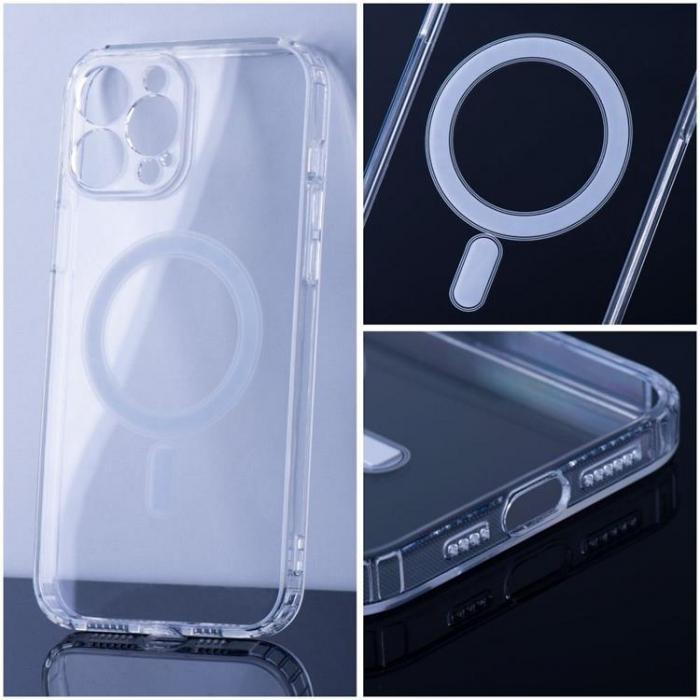 A-One Brand - iPhone 15 Pro Max Mobilskal Magsafe Clear MID - Transparent