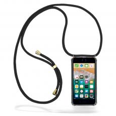CoveredGear-Necklace - Boom iPhone 7/8/SE 2020/SE 2022 skal med mobilhalsband- Svart Cord