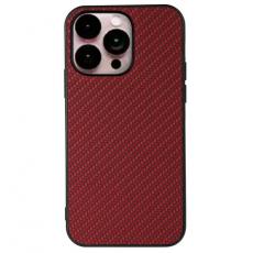 A-One Brand - iPhone 14 Pro Max Skal Carbon Fiber - Röd