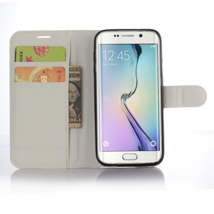 UTGATT5 - Plnboksfodral till Samsung Galaxy S7 Edge - Vit