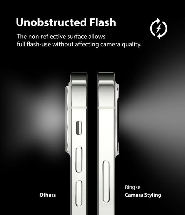 UTGATT5 - RINGKE Kamera Styling Lens iPhone 12 Pro Silver