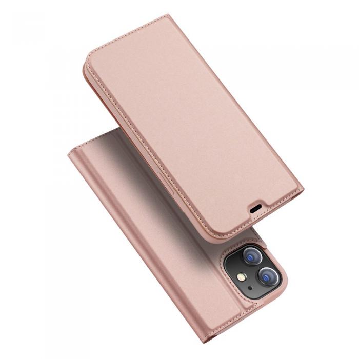 Dux Ducis - Dux Ducis PU Lder Plnboksfodral iPhone 12 & 12 Pro - Rose Gold
