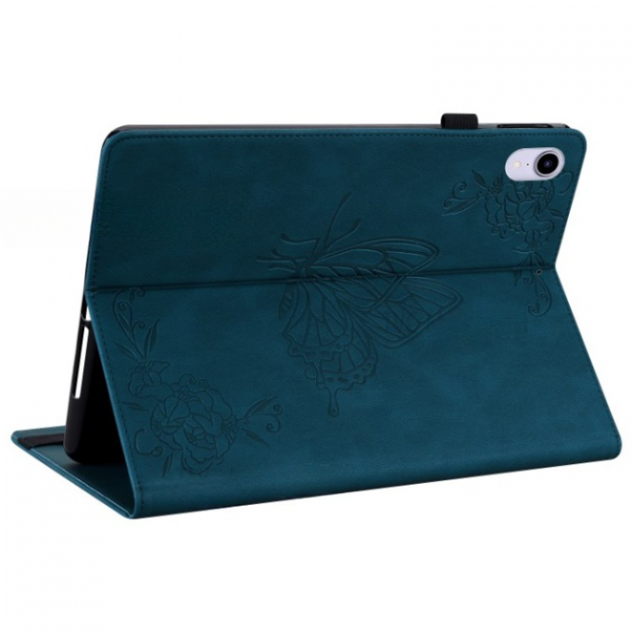 A-One Brand - iPad mini 6 (2021) Fodral Imprinted Butterfly Flower - Bl
