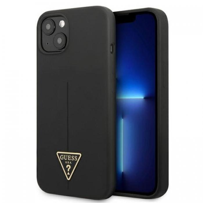 Guess - Guess iPhone 13 mini Skal Silicone Triangle - Svart