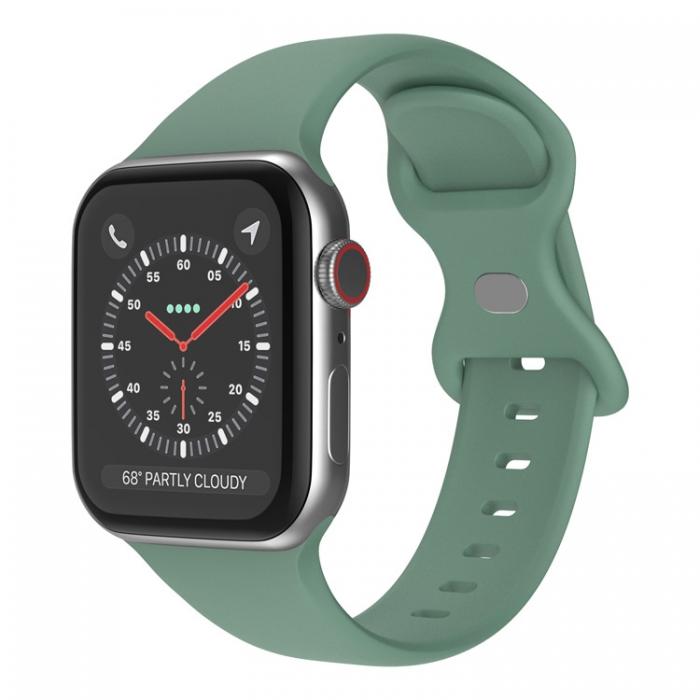 A-One Brand - Apple Watch 7 45mm Armband Silikon - Furugrn