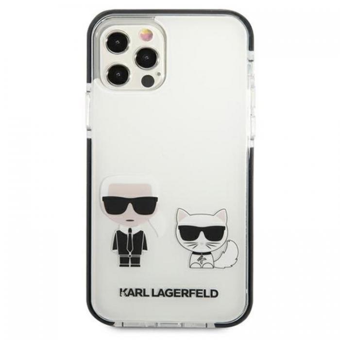 UTGATT5 - Karl Lagerfeld iPhone 12/12 Pro Skal Karl & Choupette - Vit