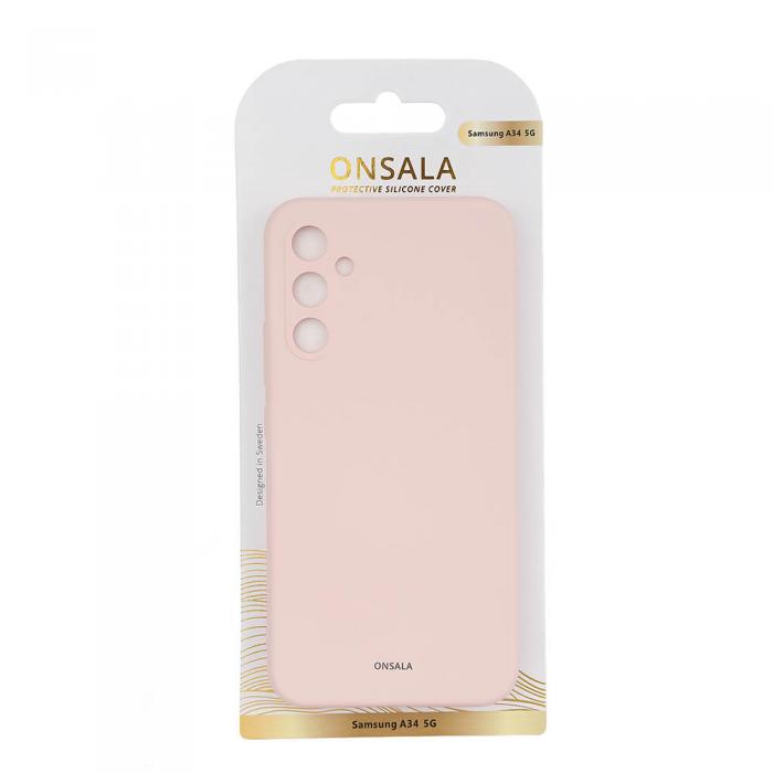 Onsala - ONSALA Galaxy A34 5G Skal Silikon - Rosa