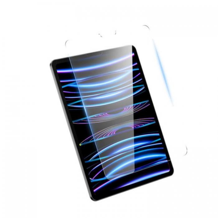 BASEUS - Baseus iPad Pro 12.9 Hrdat Glas Skrmskydd - Transparent