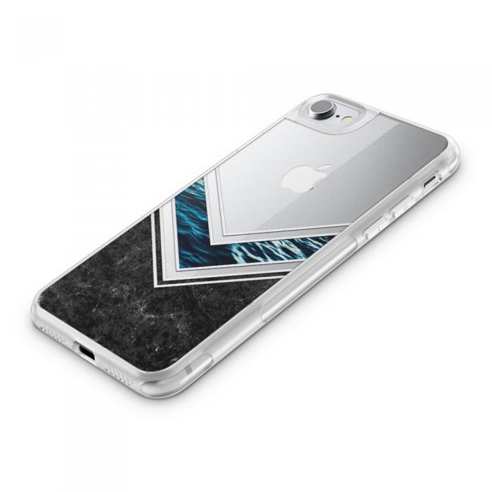 UTGATT5 - Fashion mobilskal till Apple iPhone 8 Plus - Marble river-arrow