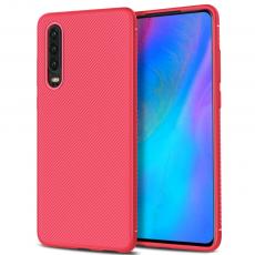 A-One Brand - Twill Texture Flexicase Skal till Huawei P30 - Röd