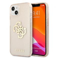 Guess - Guess Skal iPhone 13 mini Glitter Big Logo - Guld
