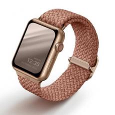 UNIQ - UNIQ Apple Watch 2/3/4/5/6/7/SE (42/44/45mm) Armband Braided - Rosa