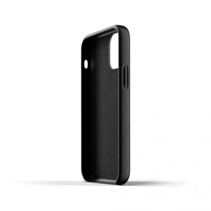 UTGATT1 - Mujjo Full Leather Case till iPhone 12 Mini - Svart