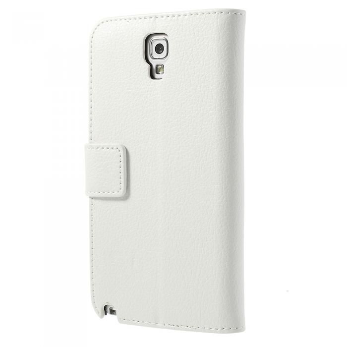 UTGATT5 - Embossed Plnboksfodral till Samsung Galaxy Note 3 Neo - Vit