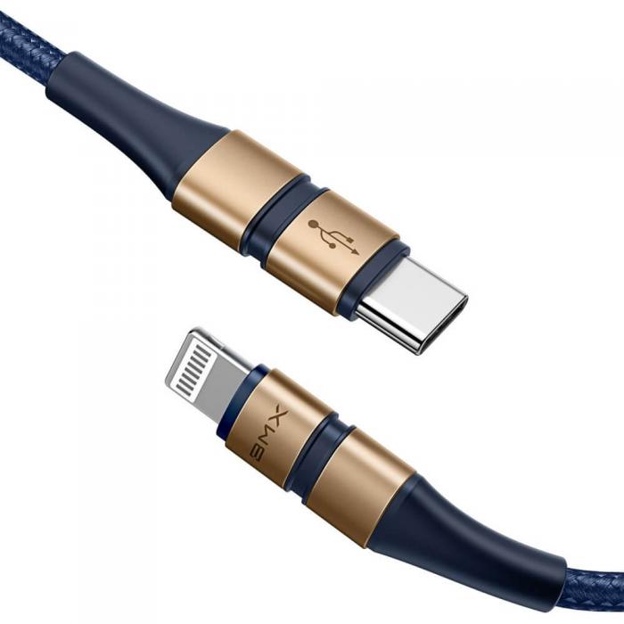 UTGATT5 - Baseus BMX MFI USB Type C PD 18W - lightning 1.8m kabel Guld