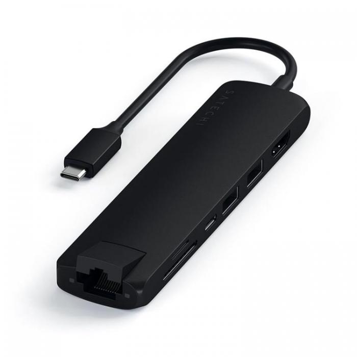 UTGATT1 - Satechi USB-C MultiPort Ethernet, HDMI, USB 3.0 portar samt kortlsare