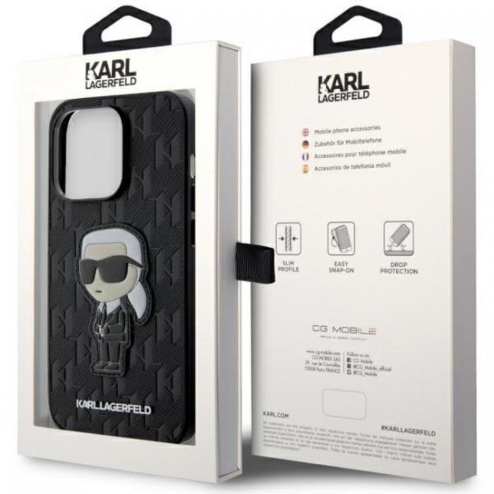KARL LAGERFELD - Karl Lagerfeld iPhone 14 Pro Max Mobilskal Saffiano Ikonik