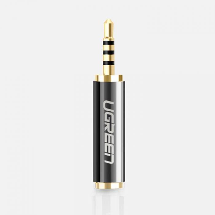 Ugreen - Ugreen Audio Adapter Jack 3.5mm Female Till Jack 2.5mm Male - Svart
