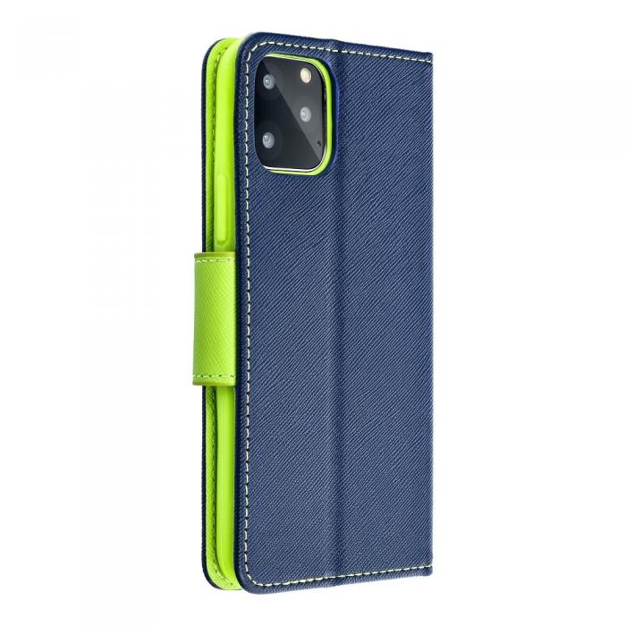 Forcell - Fancy Plnboksfodral till Samsung A22 5G navy / lime