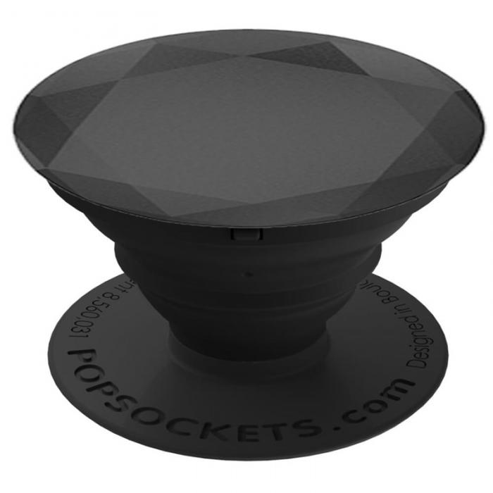 UTGATT5 - PopSockets Black Metallic Diamond Grip med Stllfunktion Premium Diamond