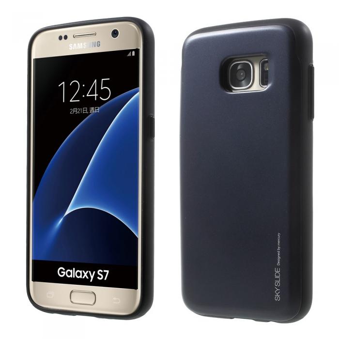 UTGATT5 - Mercury Sky Slide Skal till Samsung Galaxy S7 - MrkBl