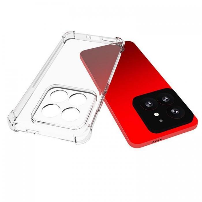 A-One Brand - Xiaomi 14 Pro Mobilskal ShockProof Anti-Slip TPU - Transparent