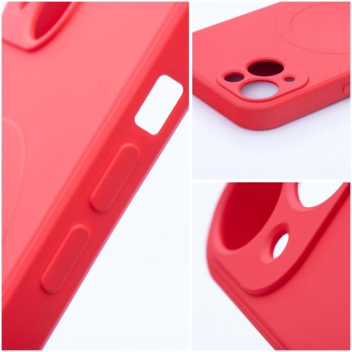 A-One Brand - iPhone 13 Mini Magsafe Skal Silikon - Rd