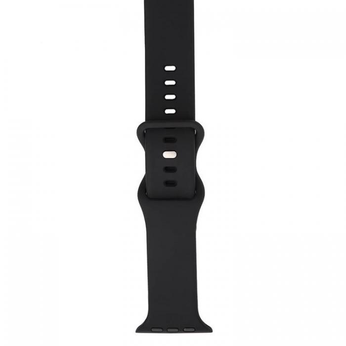 GEAR - GEAR Apple Watch 4/5/6/7/8/SE (42/44/45mm) Silikon Armband - Svart