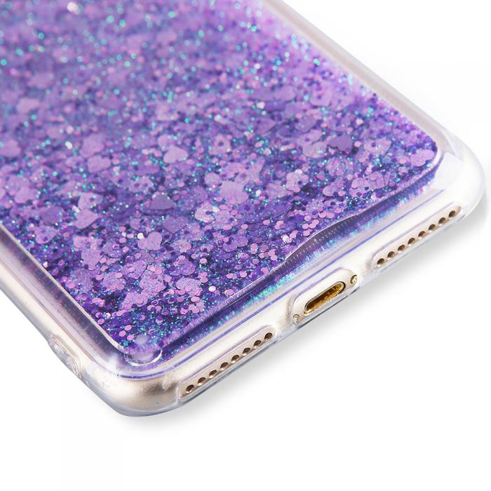 UTGATT4 - Glitter Skal till Apple iPhone 8/7 Plus - Lila