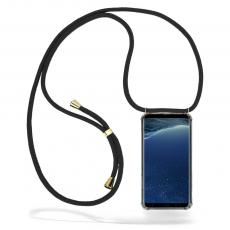 CoveredGear-Necklace - Boom Galaxy S8 Plus mobilhalsband skal - Black Cord