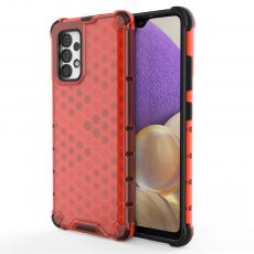 Ruhtel - Honeycomb Armor Bumper Skal Galaxy A32 4g - Röd