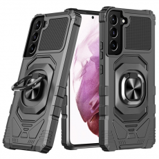A-One Brand - Galaxy S23 Skal Ringhållare Kickstand Anti-Fall - Svart